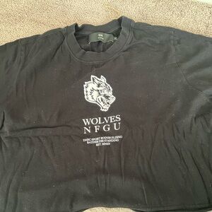Wolves Black T-Shirt. Wore it one time only.